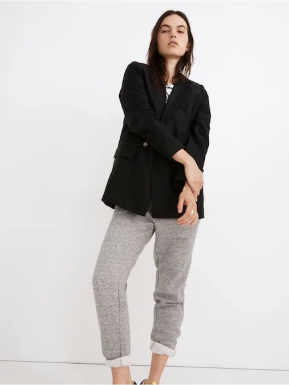 Madewell Caldwell Double Breasted Blazer